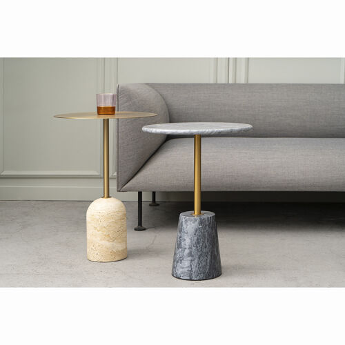 Столик кофейный gryd, D40 см, золотистый 2