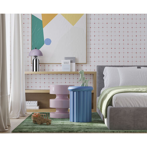 Столик приставной vivlend, D34 см, синий 3