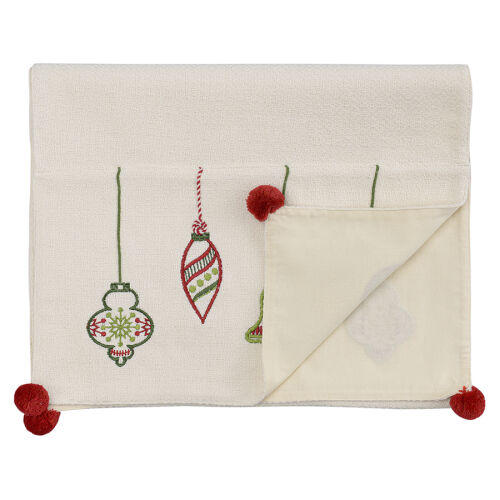 Дорожка с вышивкой christmas decorations из коллекции new year e 1 Дорожка с вышивкой christmas decorations из коллекции new year e 1