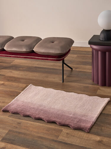 Ковер из шерсти over horizon цвета марсала из коллекции trendy r 3