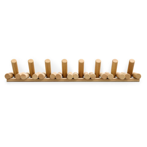 Вешалка настенная picket, 61 см, 8 крючков, натуральное дерево 6