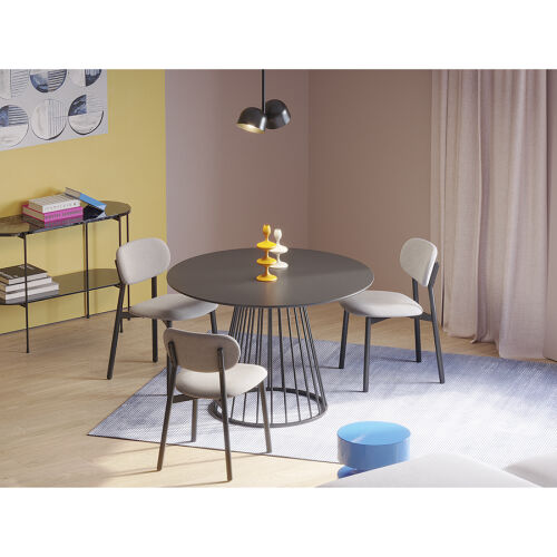 Стул round, рогожка, дымчато-серый 3