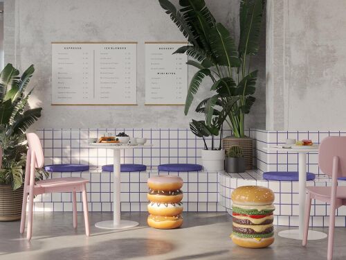 Стул saga, розовый 2