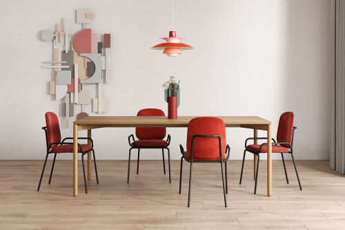 Стол обеденный saga, 85х200 см, ясень 2