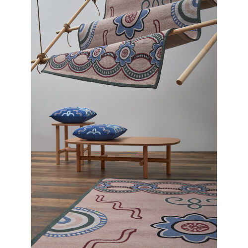 Ковер из хлопка по мотивам эвенских орнаментов из коллекции cult 3