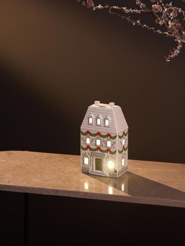 Домик с подсветкой olgod из коллекции new year essential, 19см 3