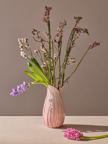 Ваза petal нежно-розового цвета из коллекции blossom, 26 см 3