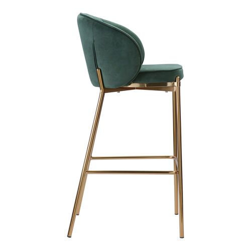 Стул барный coral, велюр, темно-зеленый 2