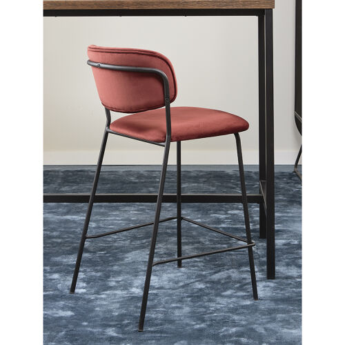 Стул барный eirill, велюр, кирпичный 2