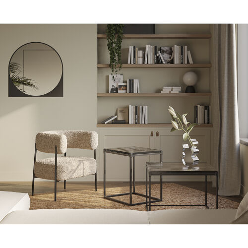 Кресло hugme, букле, миндальное молоко 4