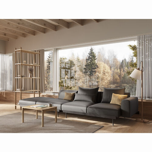 Столик кофейный saga, 50х70 см, ясень 2