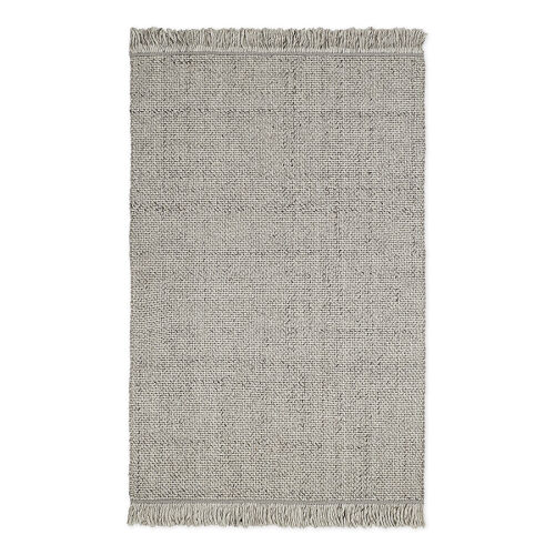 Ковер из переработанного пластика светло-серого цвета из коллекции ethnic, 120х180 см