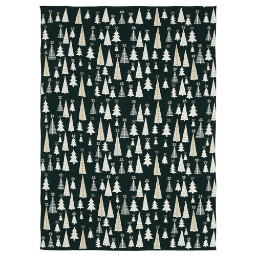 Плед из хлопка с новогодним рисунком whitewood из коллекции new 3 Плед из хлопка с новогодним рисунком whitewood из коллекции new 3