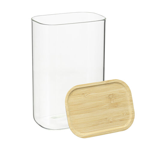 Банка для хранения прямоугольная glass bamboo, 1,3 л 5 Банка для хранения прямоугольная glass bamboo, 1,3 л 5