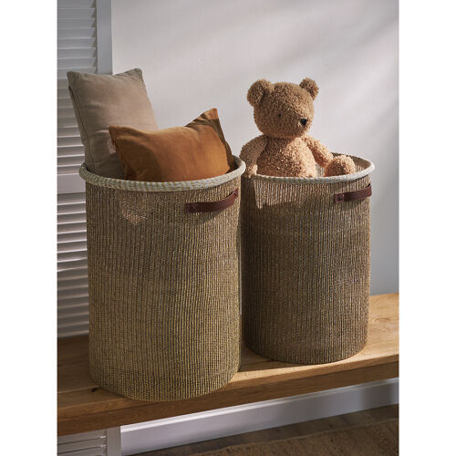 Корзина для хранения sustainable collection, D42х55 см, бежевая 3 Корзина для хранения sustainable collection, D42х55 см, бежевая 3