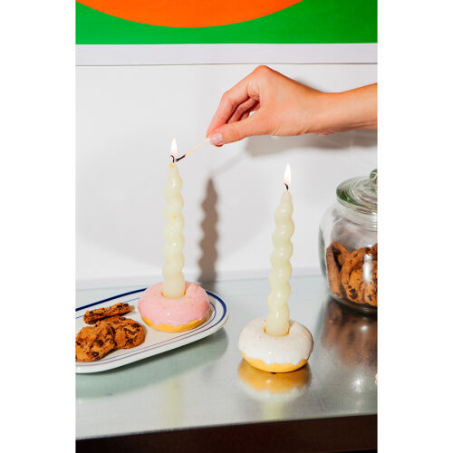 Подсвечник fast food, donut, D7 см, розовый 5 Подсвечник fast food, donut, D7 см, розовый 5