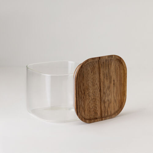 Банка для хранения квадратная glass acacia, 600 мл 3