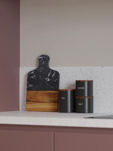 Банка для хранения керамическая, 750 мл, черная 2