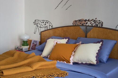 Плед из шерсти цвета охры из коллекции essential, 130х180 см 2