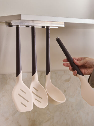 Лопатка с прорезями smartchef, 32 см, бежевая/бордовая 5