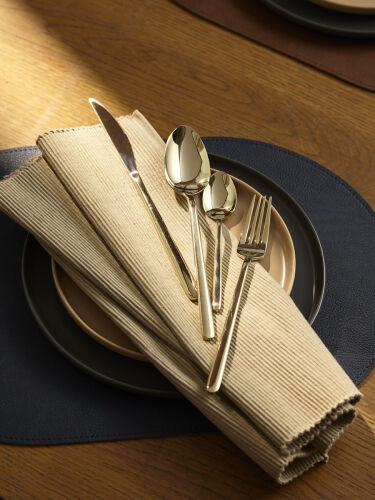 Набор столовых приборов pure, золотистые глянцевые, 24 пред. 1