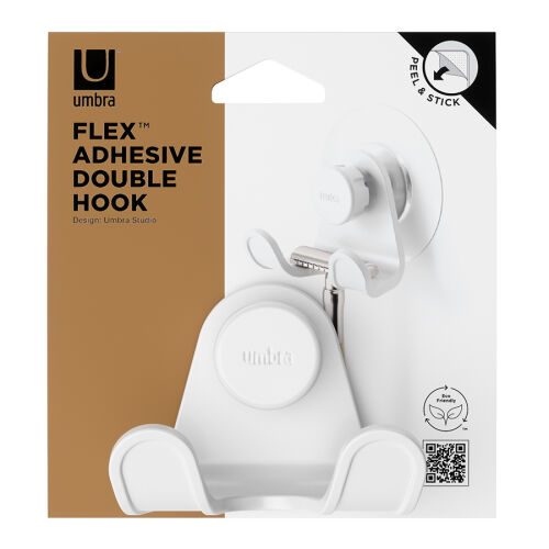 Крючок универсальный flex adhesive, белый 4 Крючок универсальный flex adhesive, белый 4