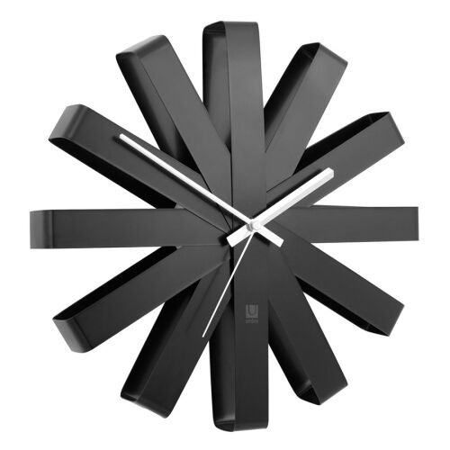 Часы настенные ribbon, D30,5 см, черныe 8