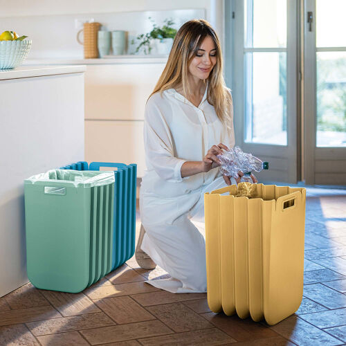 Корзина для белья складная eco packly, горчичная 3 Корзина для белья складная eco packly, горчичная 3