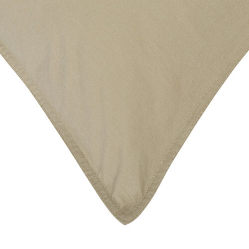 Комплект постельного белья из стираного перкаля бежево-серого цв 4