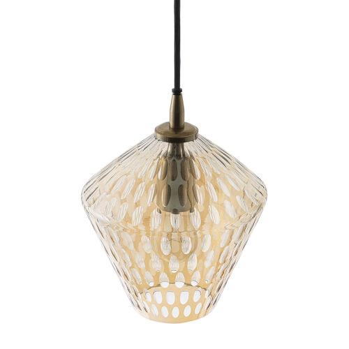 Светильник подвесной mystic aura, D20 см, янтарно-золотой 5