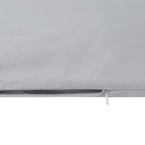 Комплект постельного белья из премиального сатина светло-серого  6