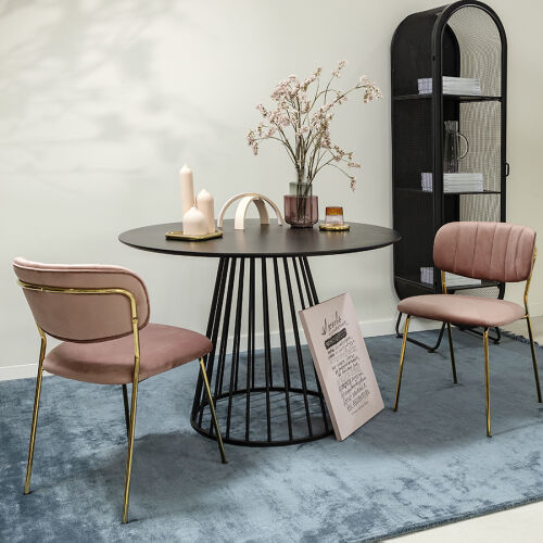 Стул eirill, велюр, розовый 2