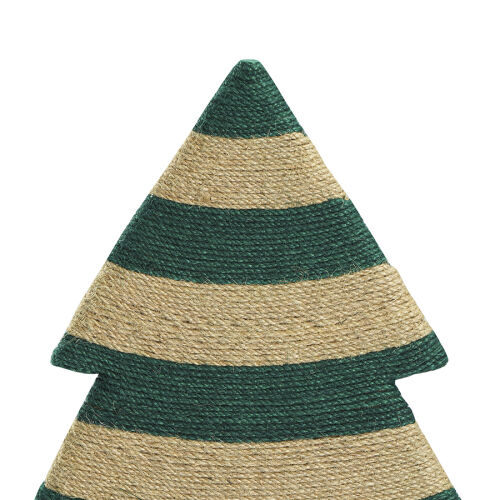 Декор новогодний trendy stripes из джута и гофрированного картон 4