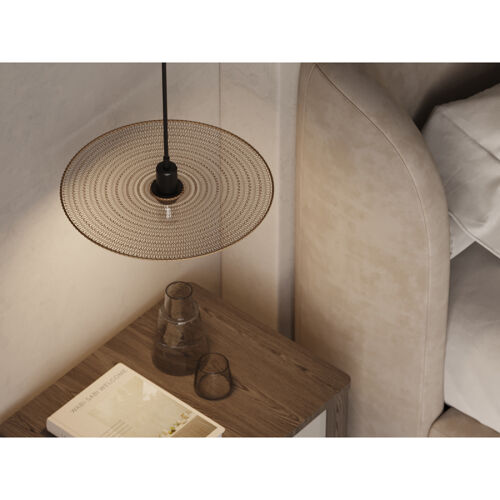 Светильник подвесной vinger, D42х8 см, бежевый 7