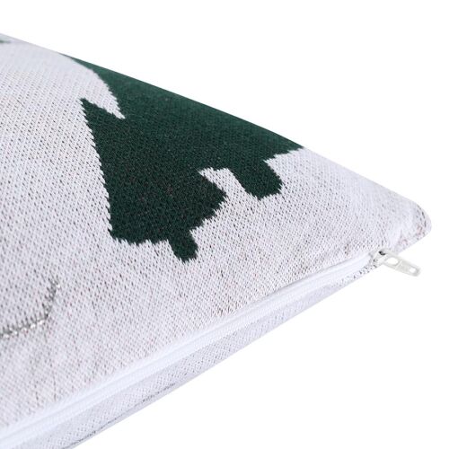 Подушка вязаная с новогодним рисунком let's ski из коллекции new 6