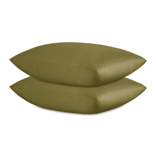 Комплект постельного белья из премиального сатина оливкового цве 3