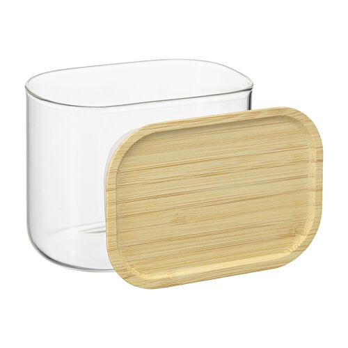 Банка для хранения прямоугольная glass bamboo, 600 мл 5 Банка для хранения прямоугольная glass bamboo, 600 мл 5