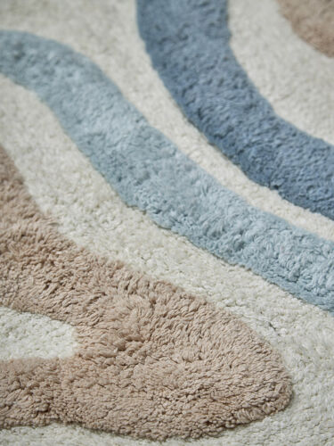 Коврик для ванной flow серо-синего цвета из коллекции ethnic, 50 4