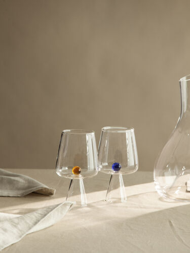 Набор бокалов для вина orb, 400 мл, синий/янтарный, 2 шт. 6