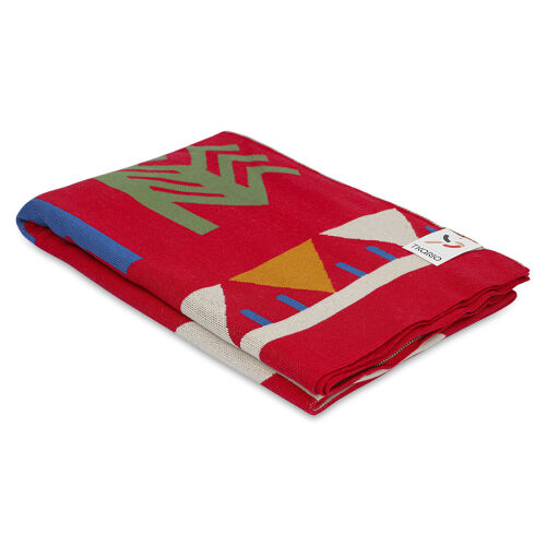 Плед из хлопка по мотивам чувашских орнаментов из коллекции cult 3