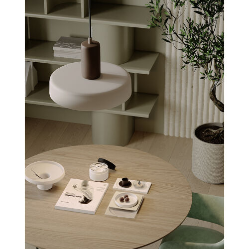 Светильник подвесной juko, D42х31 см, вишневый/бежевый 3