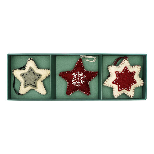 Набор елочных украшений из фетра christmas stars из коллекции ne 11