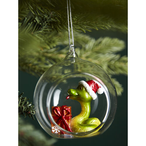 Ёлочная игрушка festive snake из коллекции new year essential 3 Ёлочная игрушка festive snake из коллекции new year essential 3