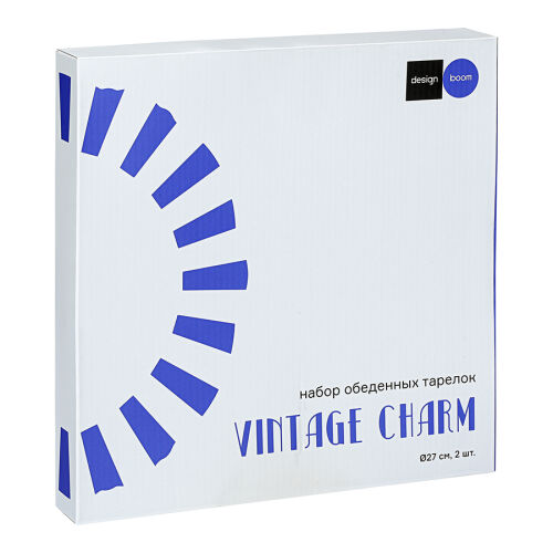 Набор обеденных тарелок vintage charm, D27 см, 2 шт. 7 Набор обеденных тарелок vintage charm, D27 см, 2 шт. 7