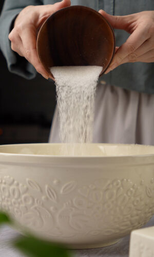 Миска для смешивания birds of paradise, 4,2 л, кремовая 4