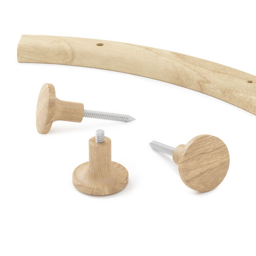 Вешалка настенная slinka, натуральное дерево 3