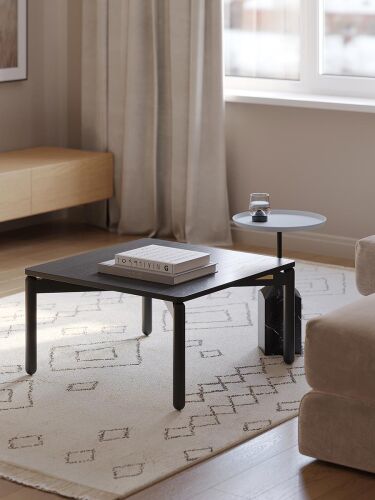 Столик кофейный saga, 75х75 см, темно-серый 1