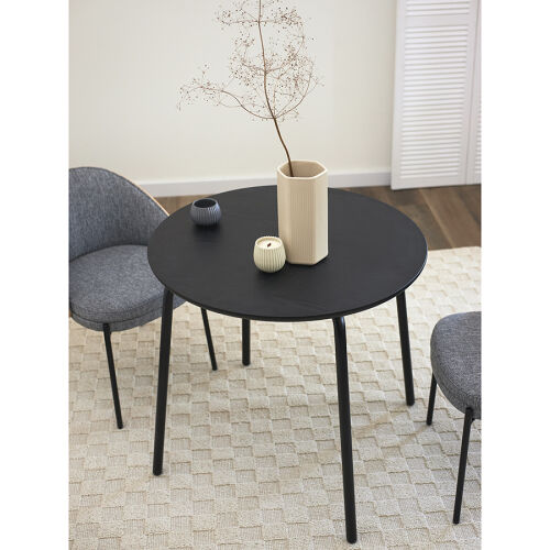 Стол обеденный round, D80 см, черный 2