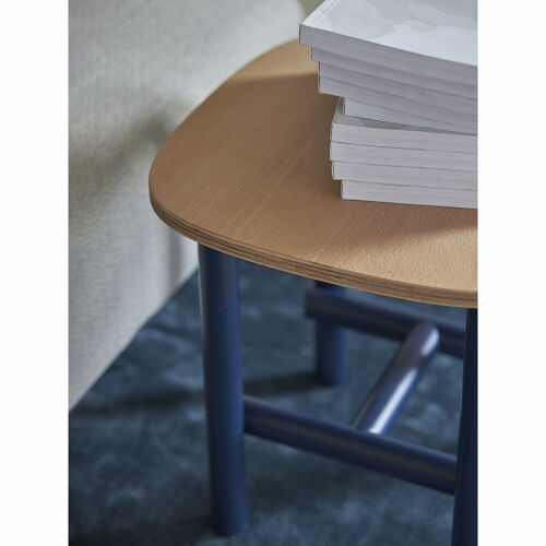 Столик ottal, 44,5х44,5х45 см, бук, бежевый/синий 5