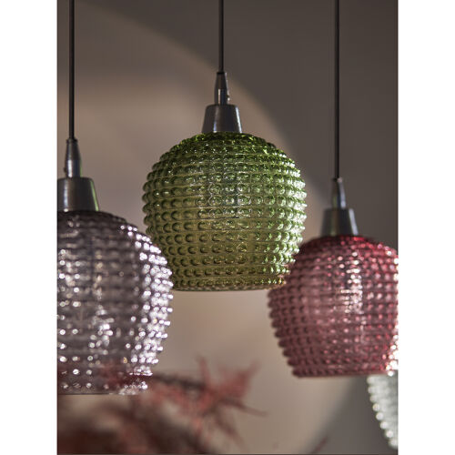 Светильник подвесной каскадный aurora, 110х18 см, сливовый/зелен 1